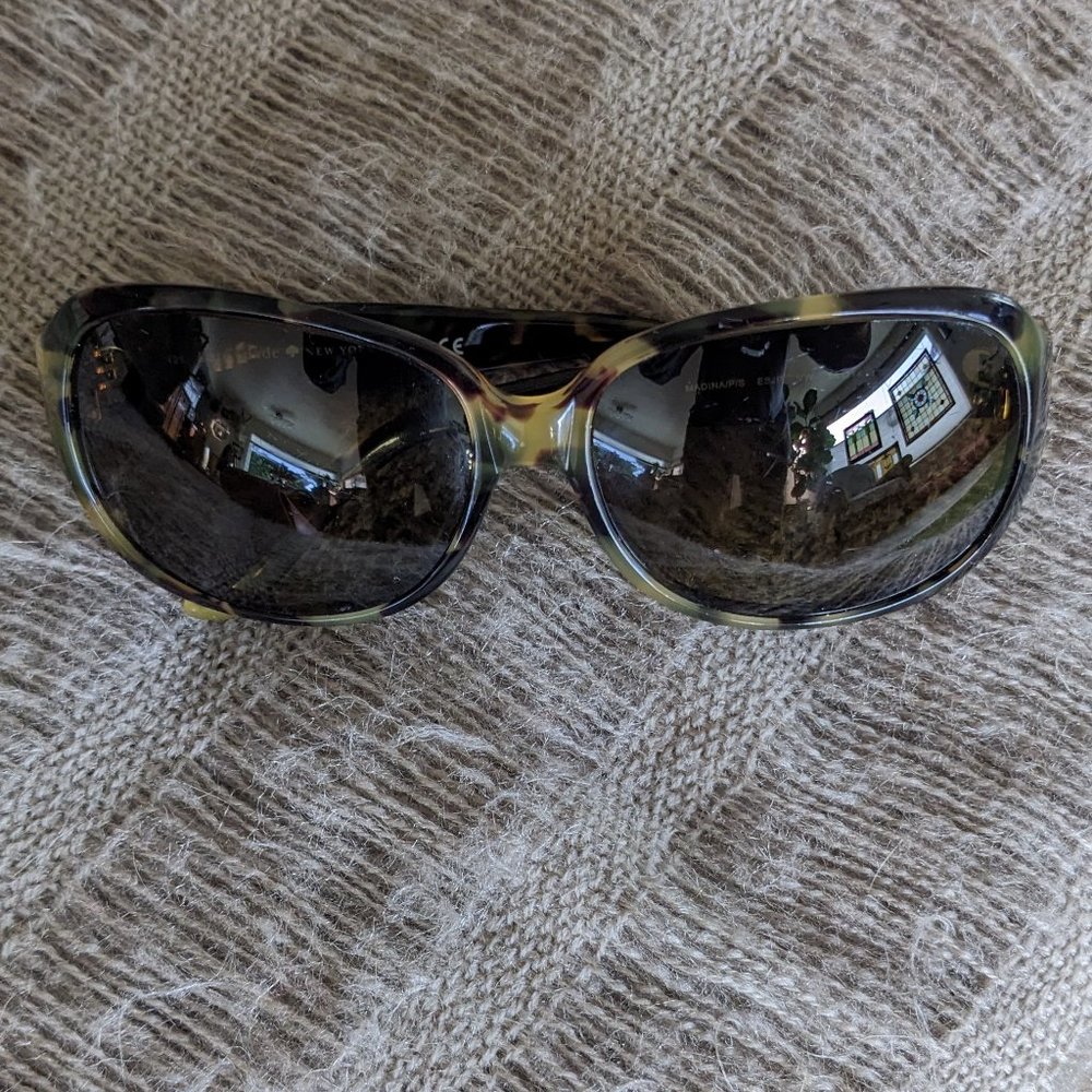 Kate Spade Madina Brown Tort Rectangular Polarized Women's Sunglasses